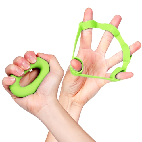 TF122 2 PCS 2 in 1 Silicone Grip Ring + Grip Device Set(Green)