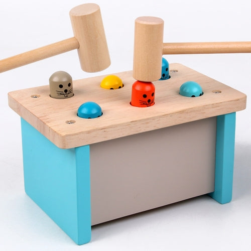 Hitting Hamster Toys Children Educational Early Education Wooden Percussion Games Toy, Style: Hamster