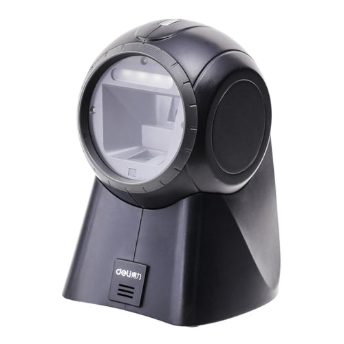 Deli One-Dimensional Code Two-Dimensional Code Screen Barcode Scanner Supermarket Catering Stores Scanner, Model: 14960 Black