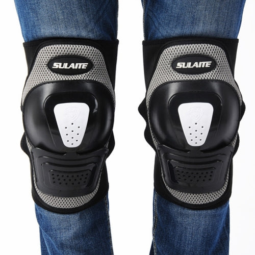 SULAITE Skating Protective Gear Roller Skating Leg Guards Outdoor Sports Equipment(Silver White)