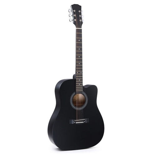 Folk Acoustic Guitar Beginner Training And Teaching Stringed Instruments, Colour: 41 Inch (Black)