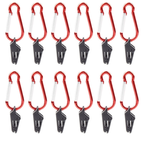 20 PCS Camping Tent Windproof Fixing Clip Outdoor Barbecue Canopy Tarp Fixed Pull Point Clip