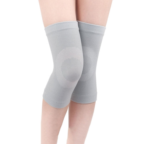 2 Pairs Thin Nylon Stockings Joint Warmth Sports Knee Pads, Specification: XL (Gray)