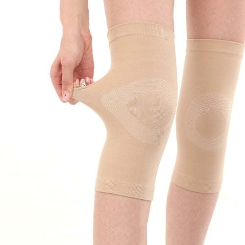 2 Pairs Thin Nylon Stockings Joint Warmth Sports Knee Pads, Specification: M (Skin Color)