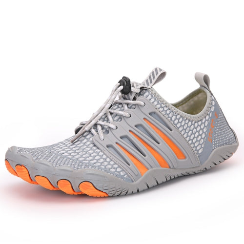 Outdoor Sports Hiking Shoes Antiskid Fishing Wading Shoes Lovers Beach Shoes, Size: 37(Gray)