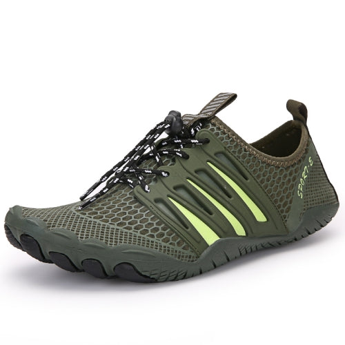 Outdoor Sports Hiking Shoes Antiskid Fishing Wading Shoes Lovers Beach Shoes, Size: 38(Army Green)