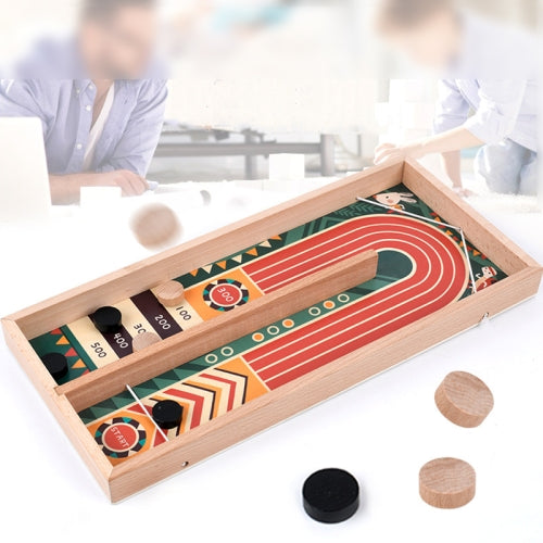 Wooden Toy Catapult Chess Board Game Children Bouncing Pinball Parent-Child Interactive Board Game