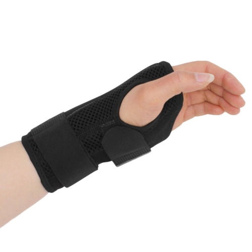 2PCS Two-Way Compression Stabilized Support Plate Wrist Brace Fracture Sprain Rehabilitation Wrist Brace, Specification: Left Hand S (Black)