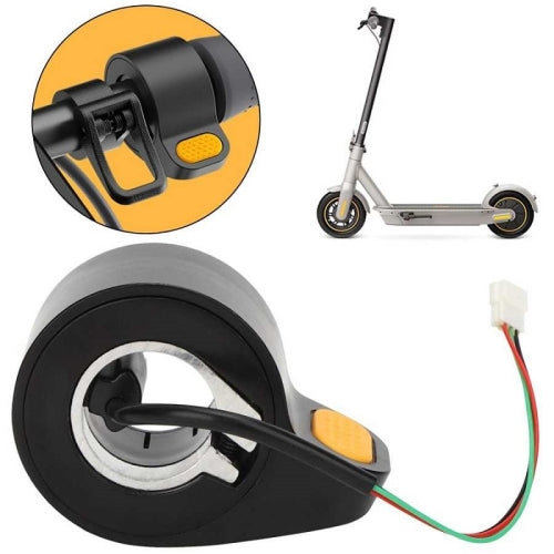 Scooter Thumb Throttle Finger Dial Accelerator for Ninebot MAX G30(Yellow)