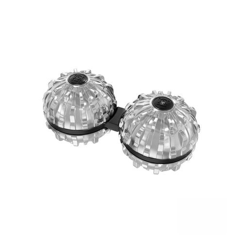 Siamese Massage Ball Fingertip Spinner Toy Decompression Artifact(Silver)