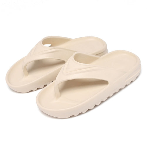 Summer Soft Breathable Beach Shoes Men Outdoors Casual Slippers, Size: 41(Beige)