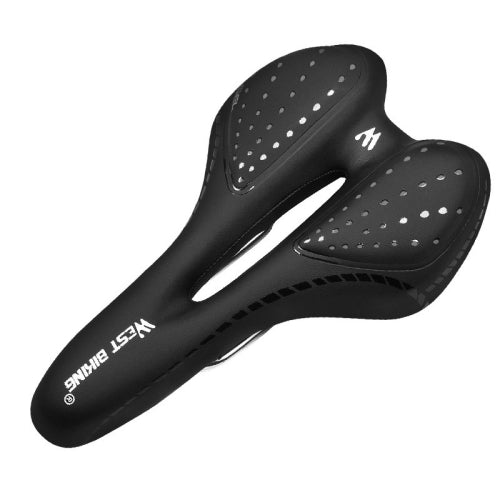 WEST BIKING YP0801086 Silicone Thickened Soft And Comfortable Bicycle Seat(Black)