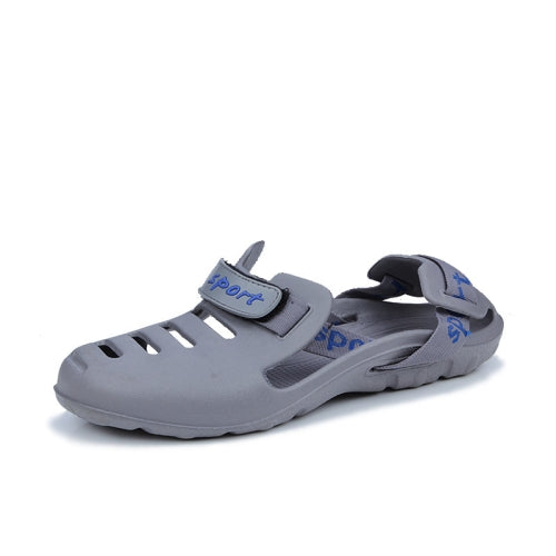 Men Beach Sandals Summer Sport Casual Shoes Slippers, Size: 39(Gray)