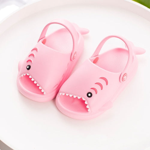 EVA Light Bottom Non-Slip Small Shark Slippers For Children, Size: 160(Pink)