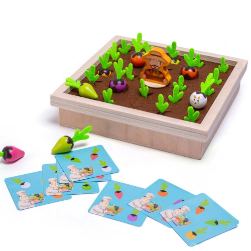 Wood Pulling Radish Memory Chess Toys Children Intelligence Education Games