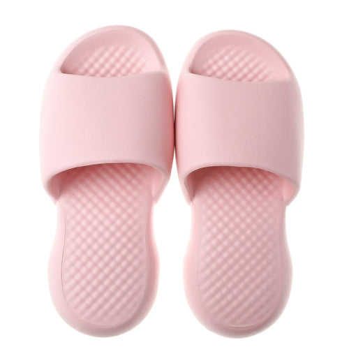 Female Super Thick Soft Bottom Plastic Slippers Summer Indoor Home Defensive Bathroom Slippers, Size: 37-38(Pink)