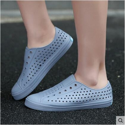 Summer Couple Beach Shoes Cave Shoes Breathable Anti-Skid Shoes Casual Sneakers, Size: 37(Gray)