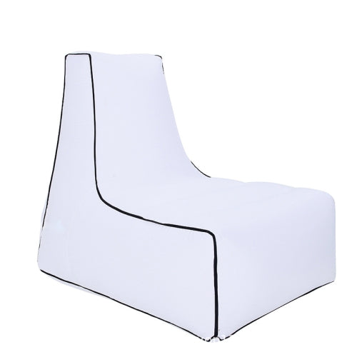 BB1082 Inflatable Sofa Inflatable Bed Outdoor Folding Portable Air Sofa Size: 100 x 90 x 80cm(White)