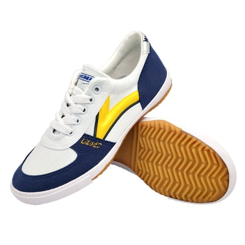 Recreational Sports Training Sneakers Tendon-Soled Antiskid Canvas Shoes, Size: 37/235(White Yellow)