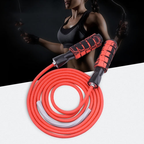 2 PCS Weight-Bearing Skipping Rope Fitness Exercise Room Skipping Rope, Thickness: 8mm, Length: 3m(Red)