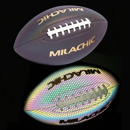 MILACHIC Fluorescent Reflective PU Material American Football(Number 3)