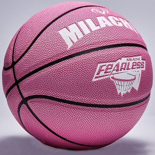 MILACHIC Women Outdoor Wear-Resistant Competition Training Basketball, Specificationr: Number 6 (Girl Pink)