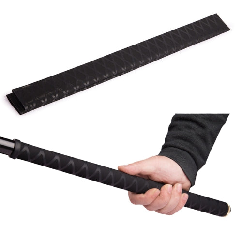 2 PCS 1m Fish Rod Heat Shrinkable Hand Handling Insulation Non-Slip Waterproof Sleeve, Specification: Diameter 22mm(Black)