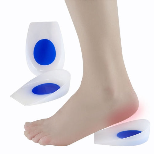 Silicone Heel Insole Is Comfortable Soft And Shock-Absorbing To Protect The Heel Insole, Size: XL(Blue White )