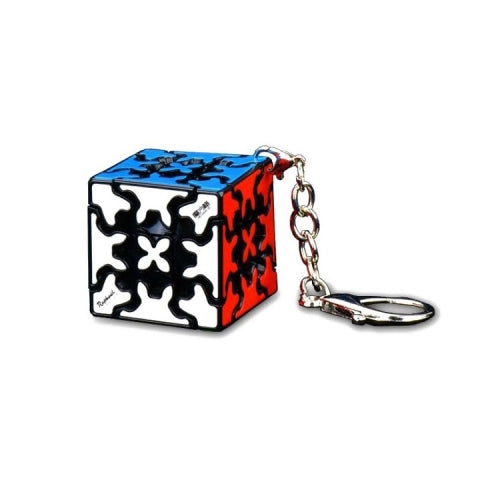 2 PCS Mini Keychain Rubik Cube Decompression Toy Gear Keychain