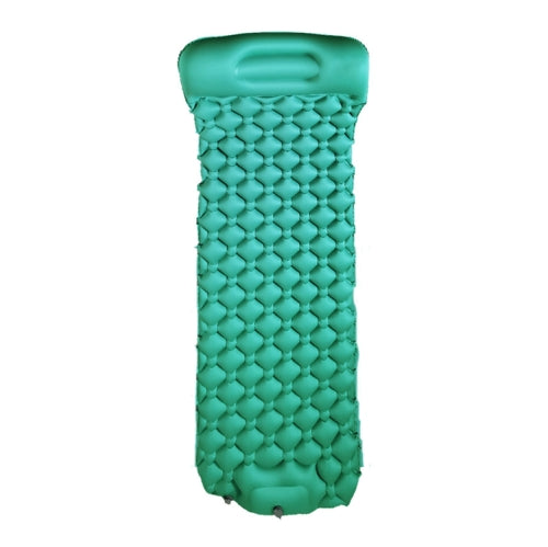 Outdoor Camping Moisture-proof Sleeping Camping Pad Foot Step Automatic Inflatable Portable TPU Mattress Inflatable Pad(Green )