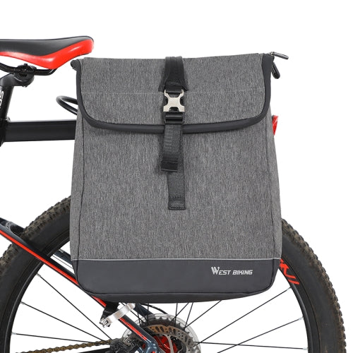 WEST BIKING YP0707259 Bicycle Riding Shelf Bags Camel Bag Multi-Function Mountain Bike Computer Backpack(Gray)