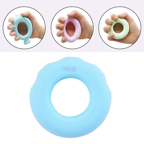 3 PCS Children Grip Ring Finger Strength Training Finger Power Device, Specification: 15LB (Finger Marks Light Blue)