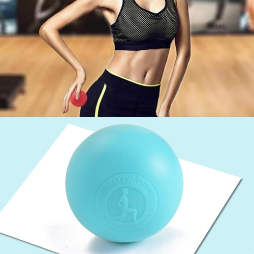 Fascia Ball Muscle Relaxation Yoga Ball Back Massage Silicone Ball, Specification: Flat Blue Ball