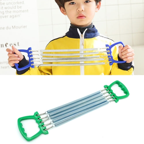 2 PCS Children Spring Tension Device Student Exercise Fitness Equipment(Green)