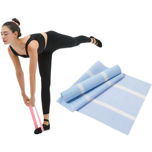 3 PCS Latex Yoga Stretch Elastic Belt Hip Squat Resistance Band, Specification: 1500x150x0.35mm (Two-color Blue)