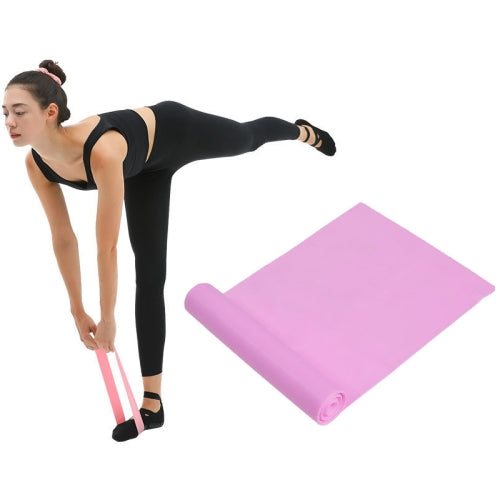 3 PCS Latex Yoga Stretch Elastic Belt Hip Squat Resistance Band, Specification: 2000x150x0.35mm (Pure Purpe)