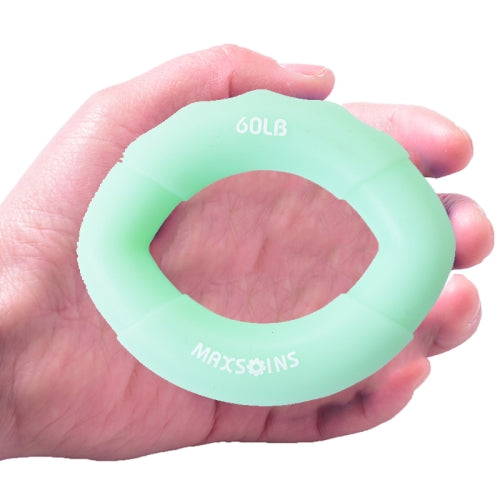 2 PCS MAXSOINS MXO-009898 Silicone Finger Exercise Grip Device Olive Shape Rehabilitation Finger Pinch Device, Specification: 60LB(Jade)