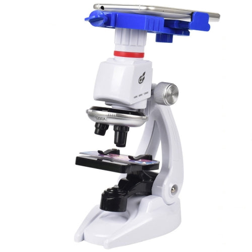 Students Scientific Experimental Equipment Biological Microscope, Style: C2156 With Phone Holder