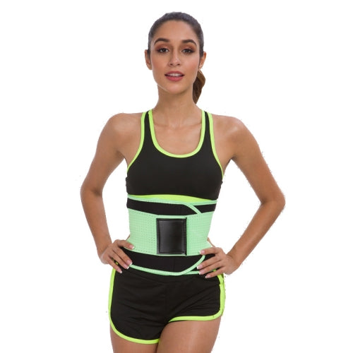 Fitness Protective Gear Sports Training Abdominal Belt Compression Sweat Protective Belt, Specification: S (90 x 20cm)(Green)