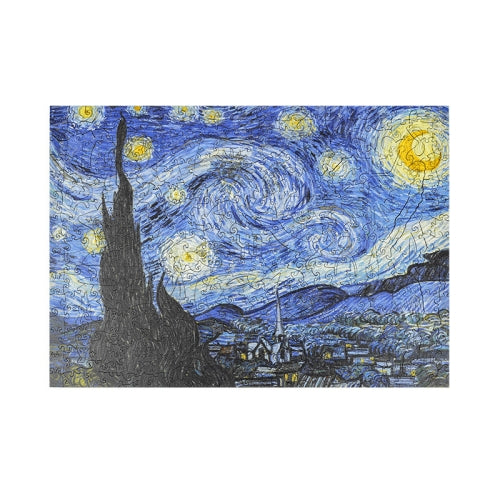 Irregular Wooden Puzzle Adult High Difficulty Creative Gift(The Starry Night)