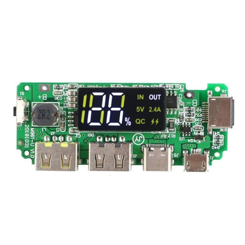 5V 2.4A Charging Port Boost Module Dual USB Output Digital Display Charging Module