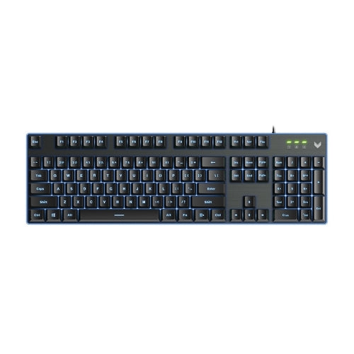 Rapoo V58 104 Keys Mechanical Blu-Ray Computer Gaming Wired Keyboard, Cable Length: 1.45m(Black)