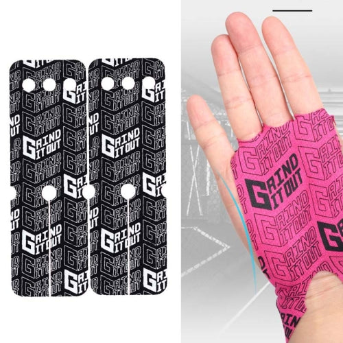 2 PCS Sports Fitness Wear-Resistant Breathable Palm Protector Elastic Non-Slip Palm Sticker(Black)