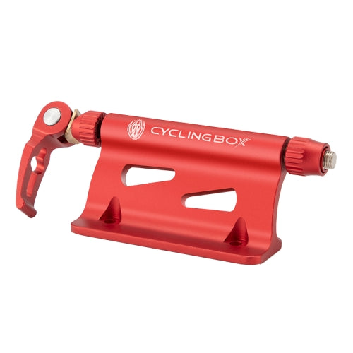 CYCLINGBOX BG-0171 Bike Aluminum Portable Quick-Removal Front Fork Fixed Frame Rear Hanging Frame Car Top Fixture Equipment(Red)