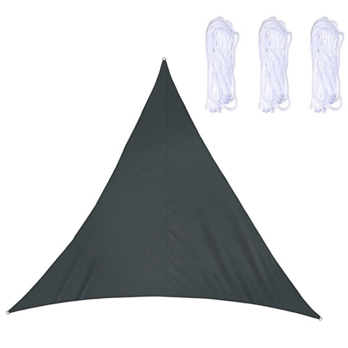 Triangle Outdoor Garden Sunshade Sail Waterproof Anti-UV Canopy, Size: 3m x 3m x 3m(Black)