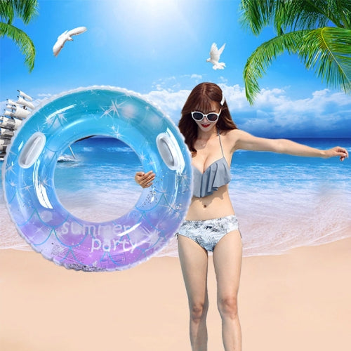 2 PCS Sequins Starry Sky Mermaid Adult Swimming Ring Children Armpit Swimming Ring, Size: 90cm (With Handle)