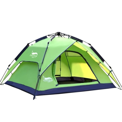 Desert&Fox Outdoor Travel Camp Tent Beach Automatic Easily Building Tent for 3-4 People(Fruit Green)