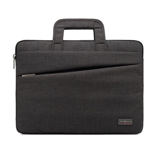 YOBAN Y-923-1 Casual Laptop Bag Waterproof Tablet Business Bag, Size: 14 inch(Dark Gray)