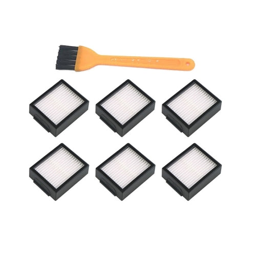 Sweeping Robot Hypa Filter For Irobot I7 I7+ E5 E6(6 Filters + Brush)