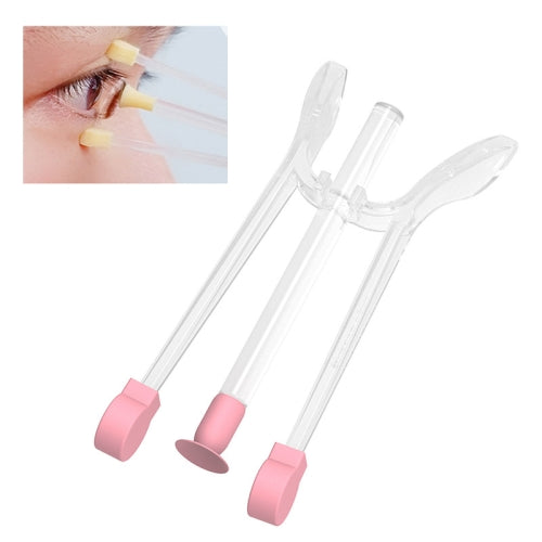 2 PCS Contact Lens Portable Clip Silicone Suction Stick Wearing Picking Access Auxiliary Tools(Pink)